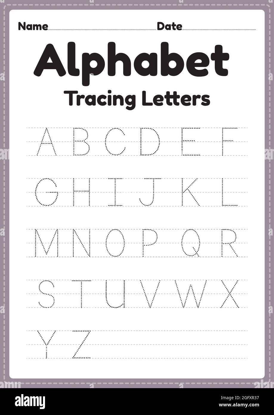 Tracing Letters Hi res Stock Photography And Images Alamy
