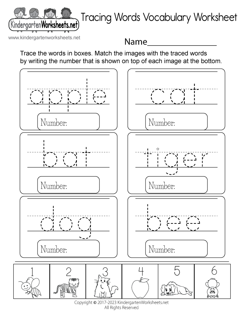 kindergarten worksheets free printable