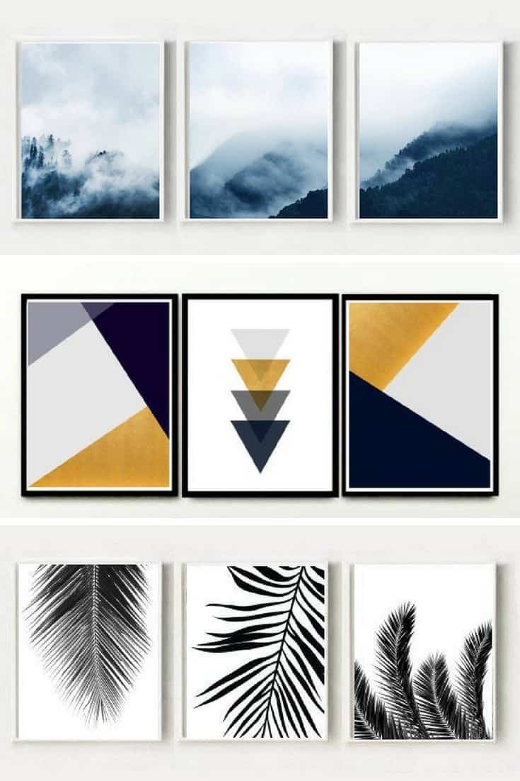Triptych Wall Art Printable Art For The Home Vol 1 