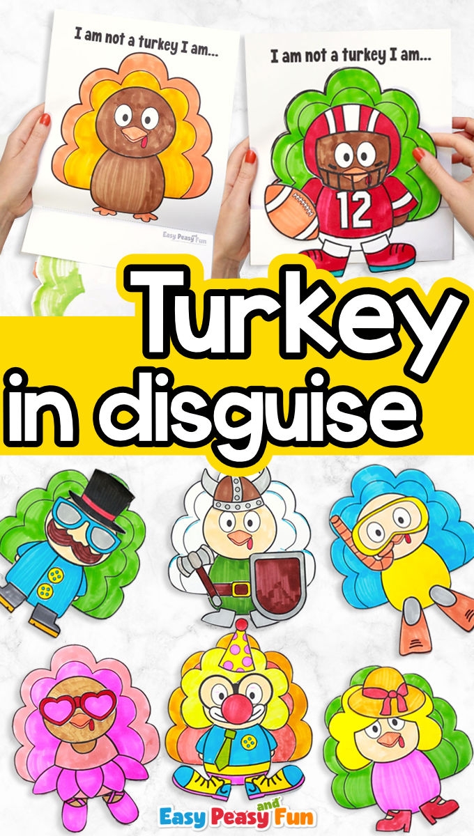 turkey in disguise template printable turkey in disguise template printable