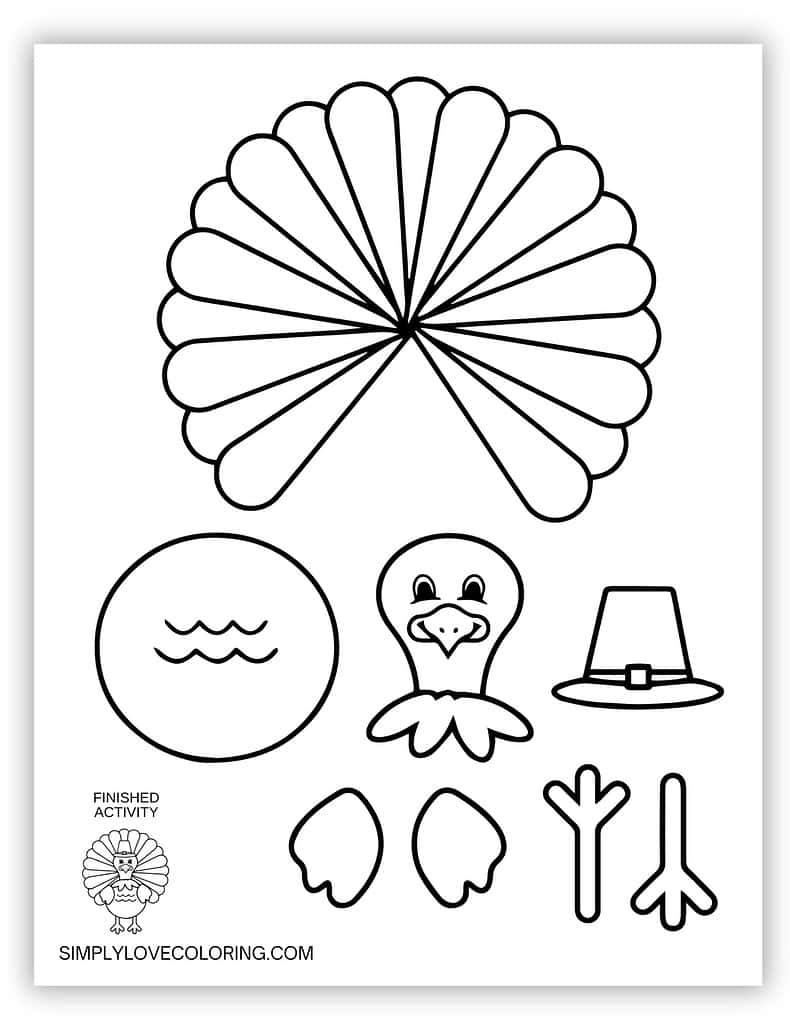 Turkey Templates Free PDF Printables Simply Love Coloring