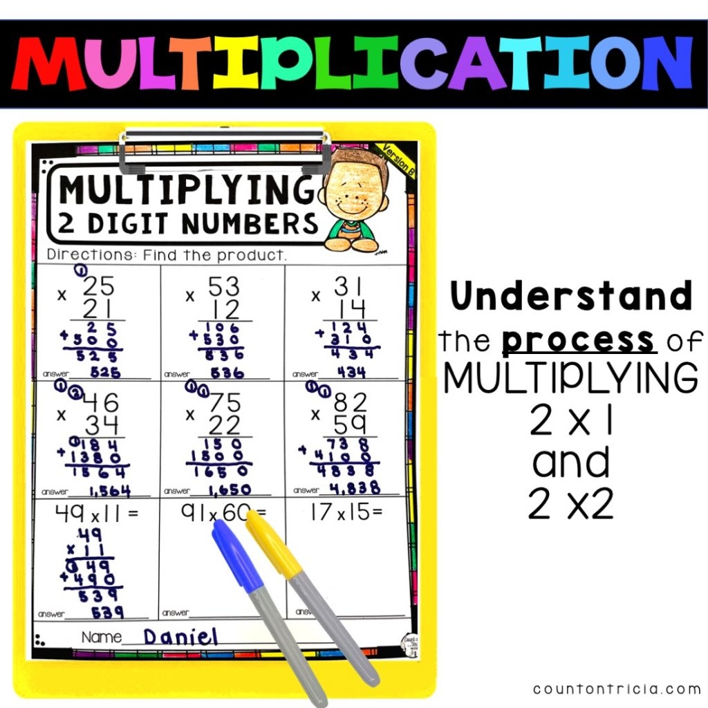 Two Digit Multiplication Activities Your Students Will Love Count On Tricia