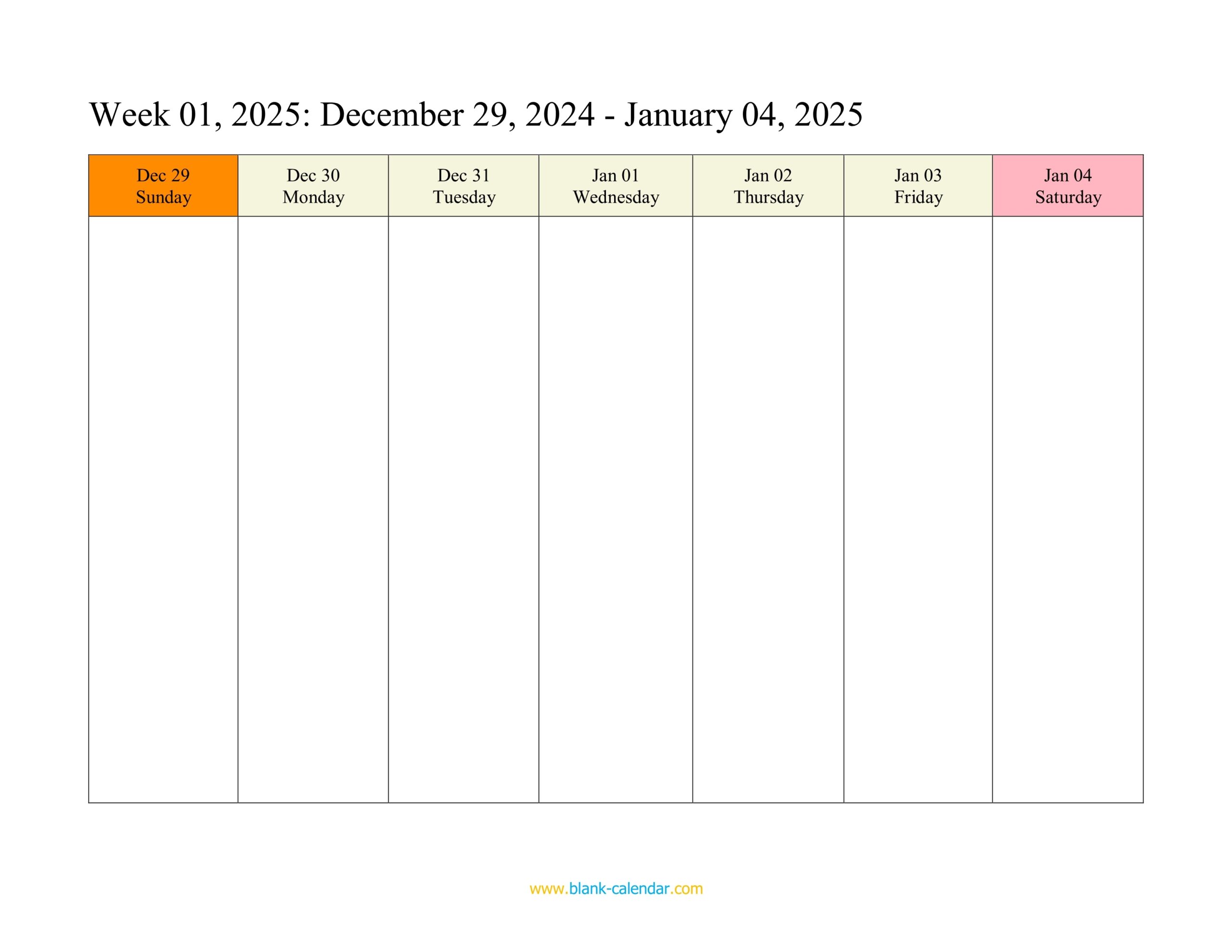 free printable weekly planner 2025