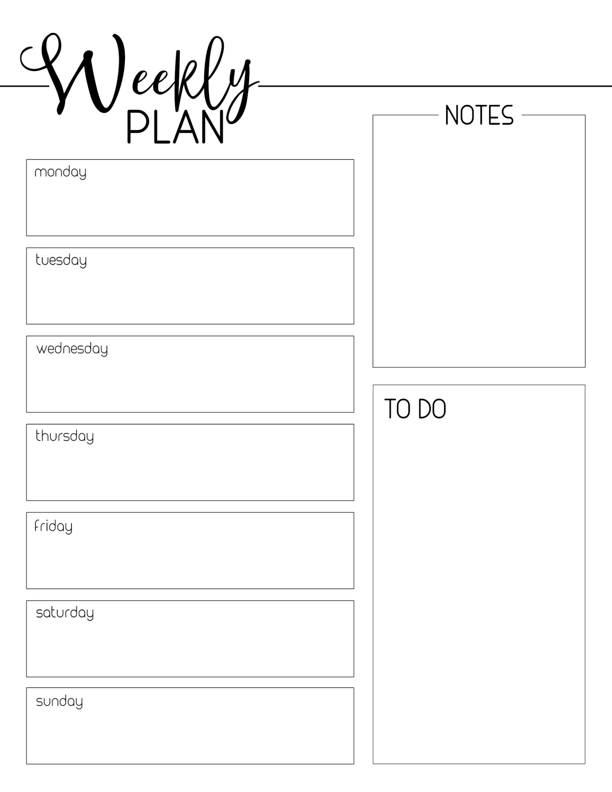 printable planner
