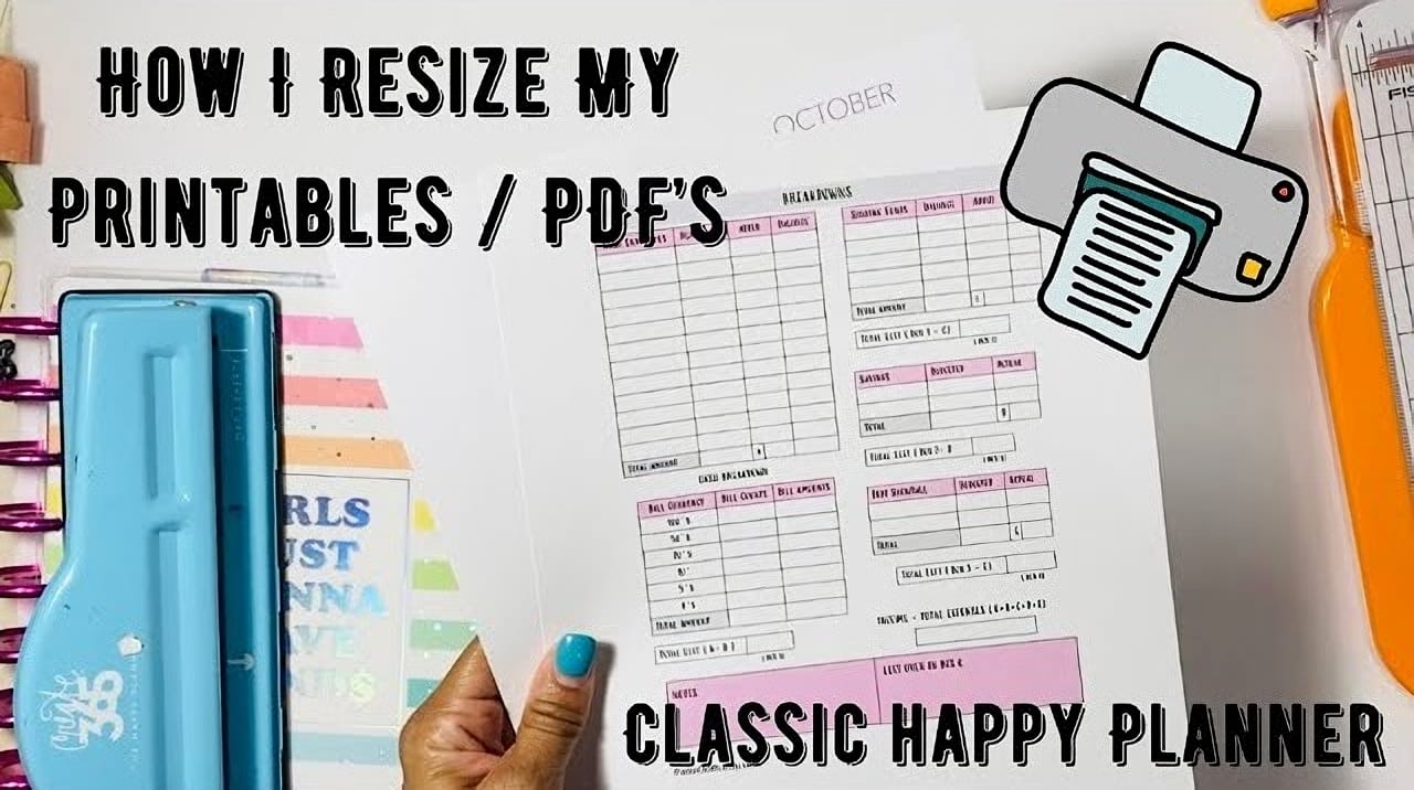 What Size To Print For Happy Planner Gobook Printing