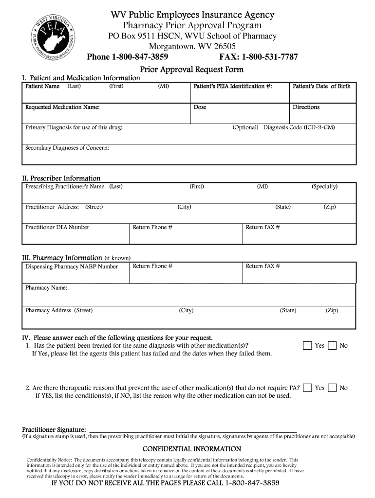 prior authorizations for dummies template or printable free