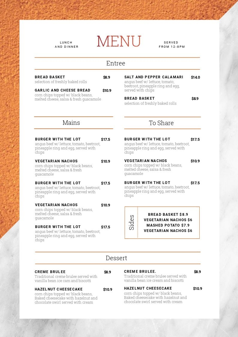 1 Menu Template 10 Ways Hack Your Visual Design Series Easil