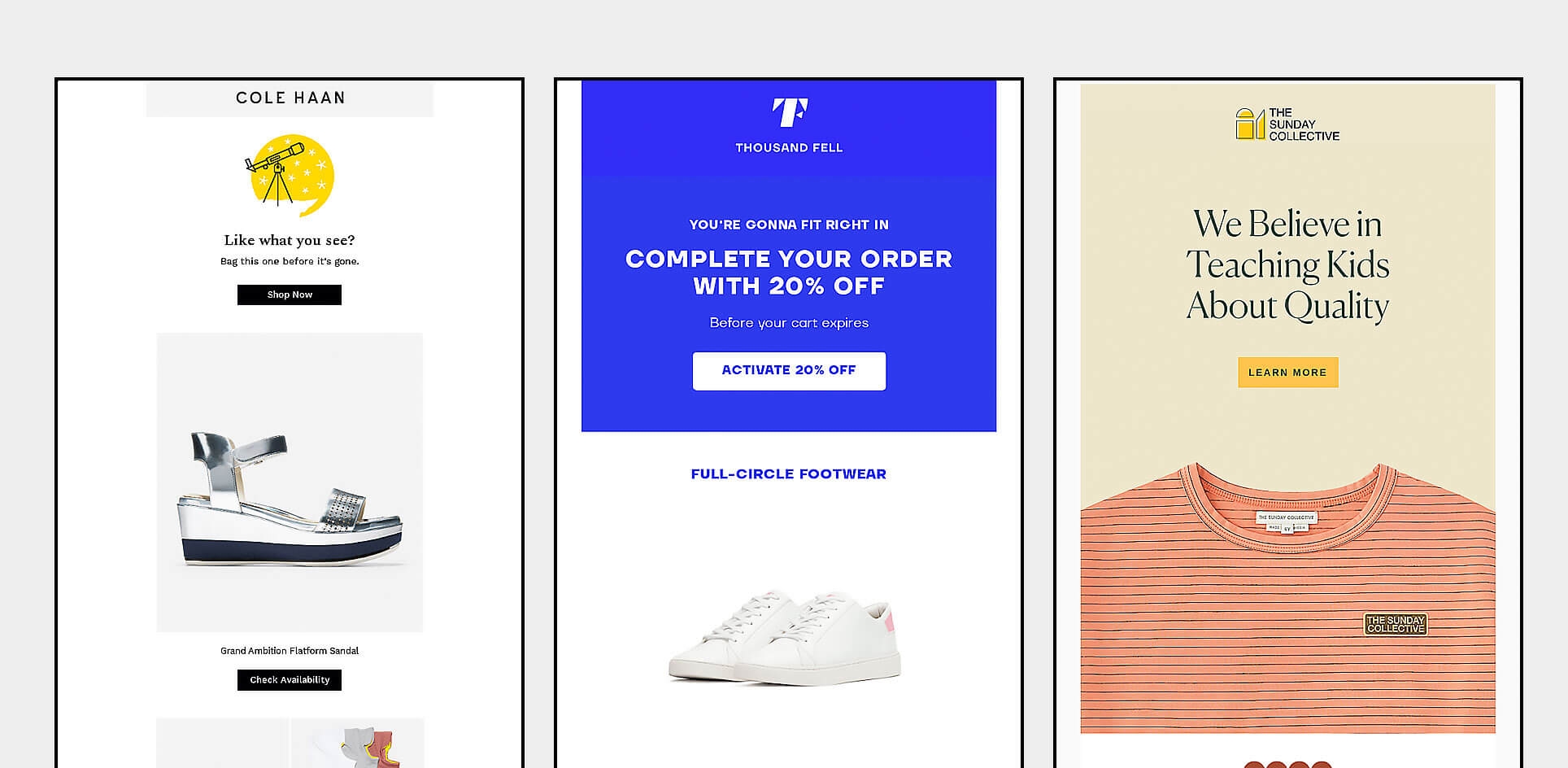 abandoned cart email template