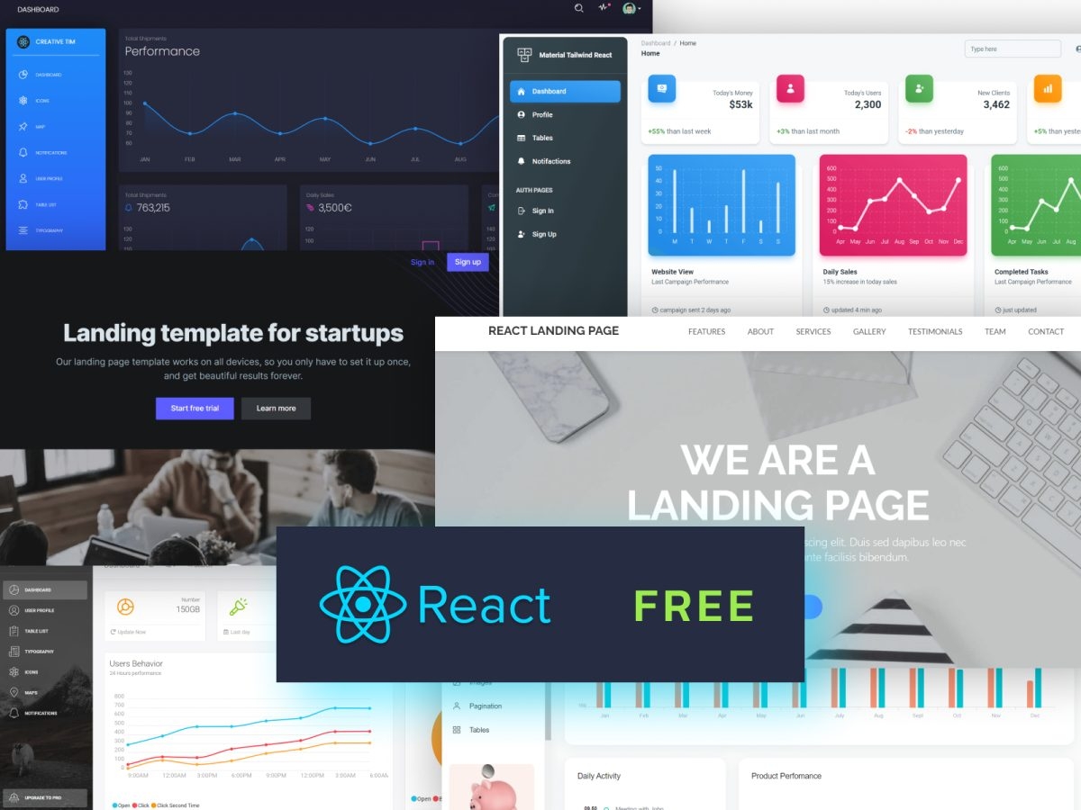 10 Free React Templates To Download TemplatesJungle