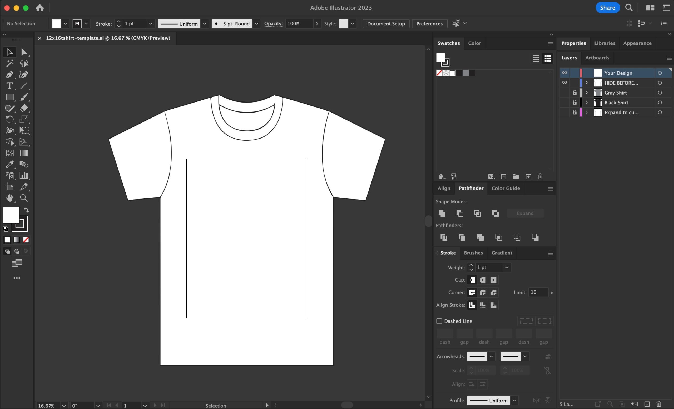 12 x16 Shirt Design Template File Adobe Illustrator Etsy