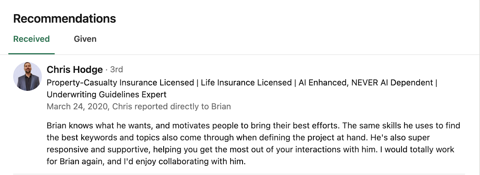 15 Best LinkedIn Recommendation Examples