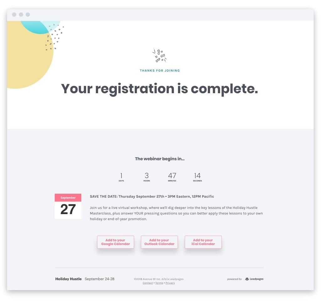 confirmation email template
