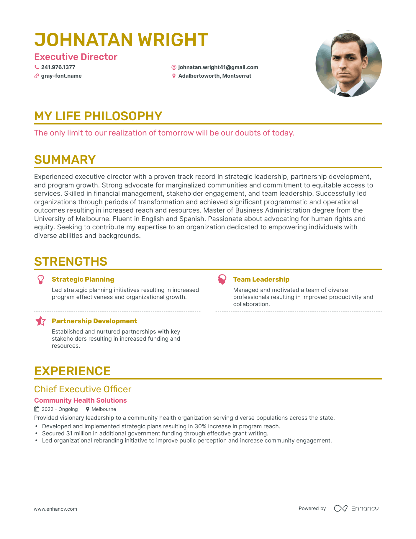 3 Successful Executive Director Resume Examples And Writing Tips For 2026