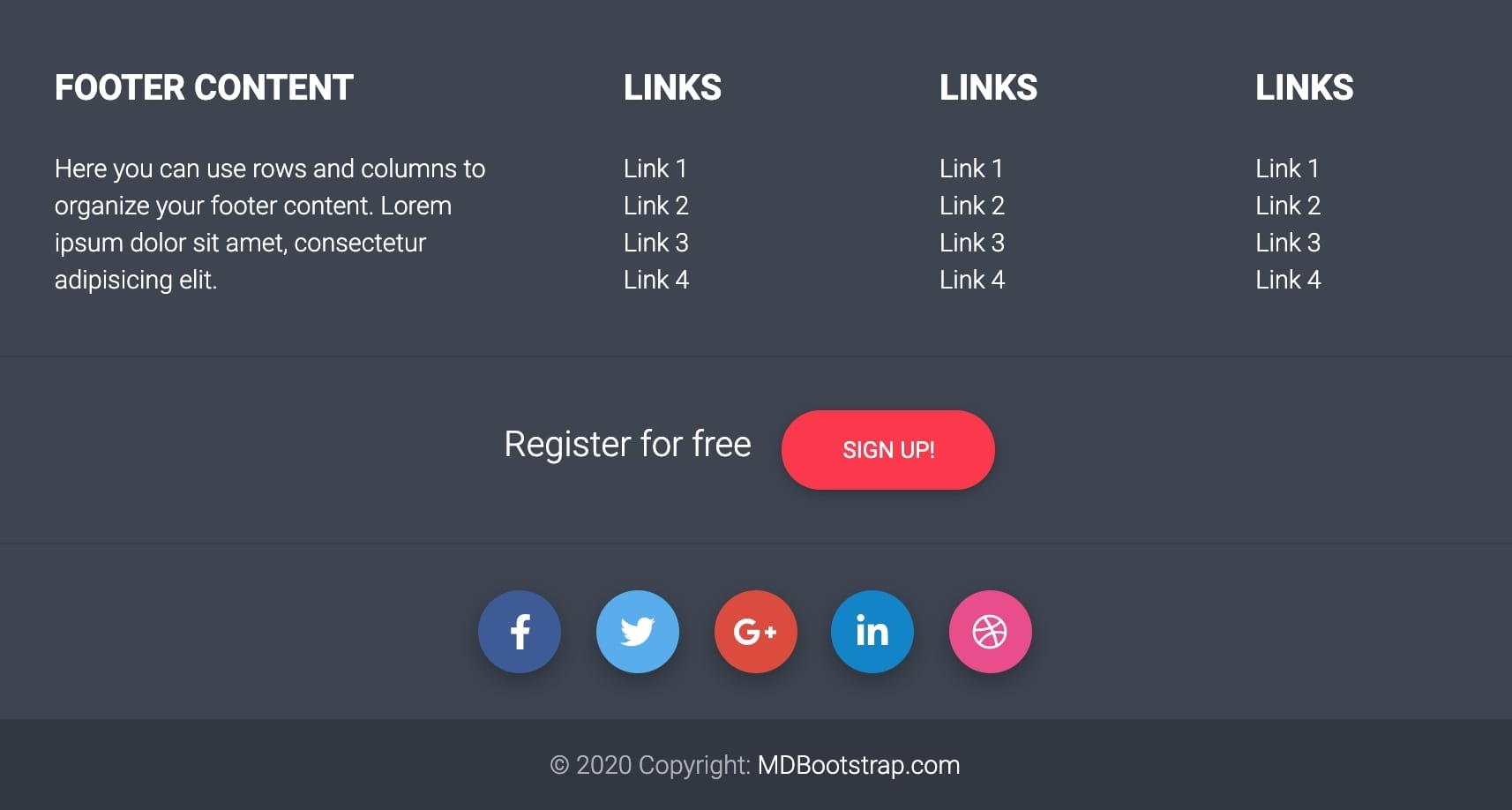 30 Best Bootstrap 4 Footer Templates In 2020 30 Best Bootstrap 4 Footer Templates In 2020