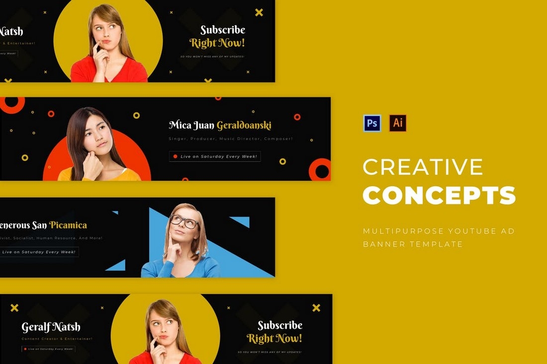youtube cover template