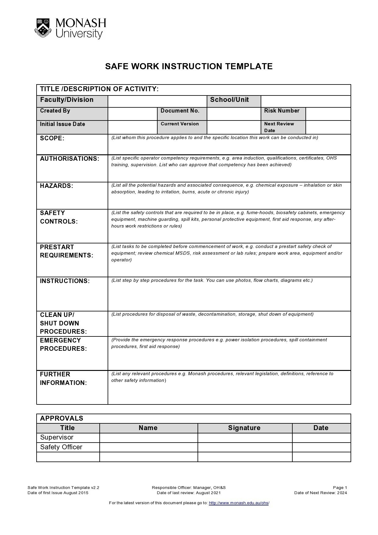 40 Useful Work Instruction Templates Step By Step 40 Useful Work Instruction Templates Step By Step