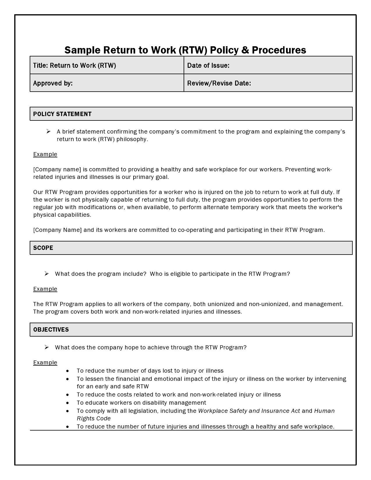 50 Free Policy And Procedure Templates Manuals TemplateLab