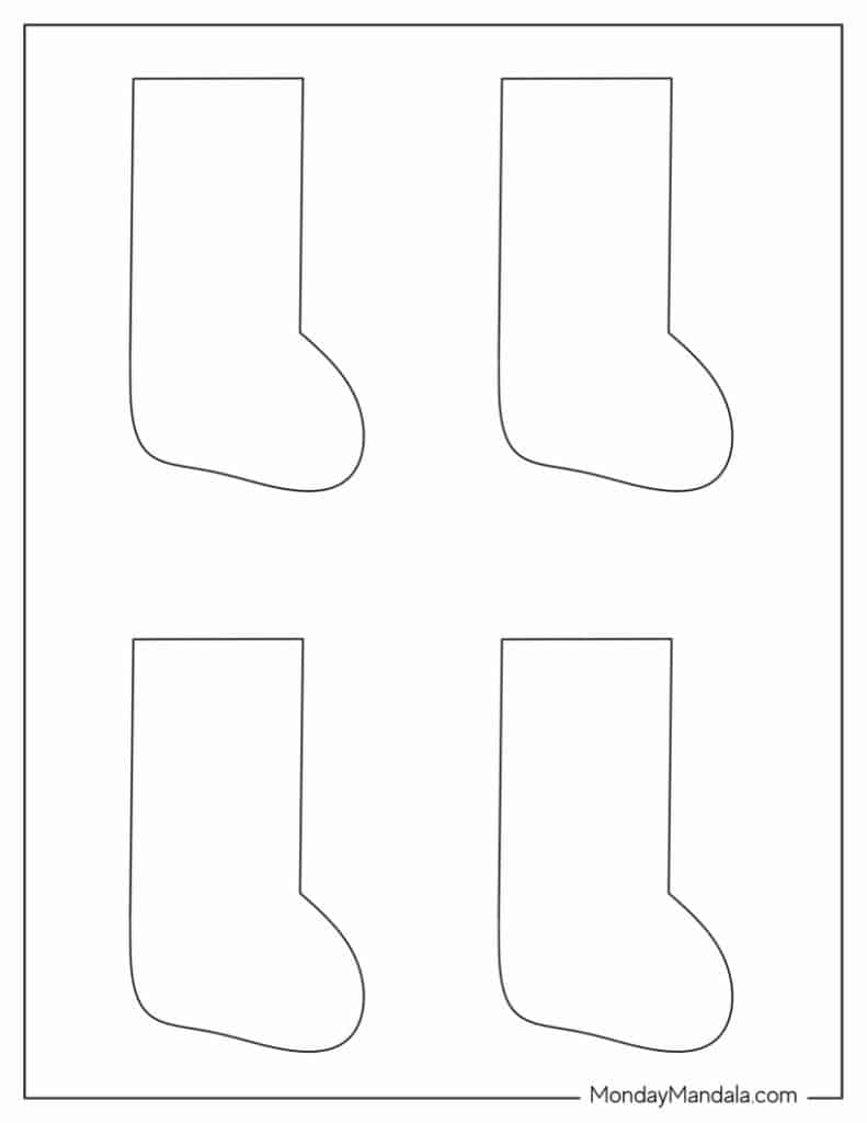 christmas stocking template christmas stocking template