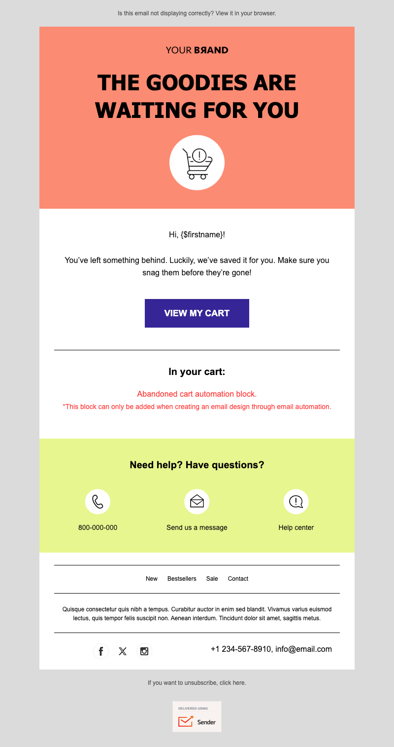 Abandoned Cart Email Templates Re engage Shoppers
