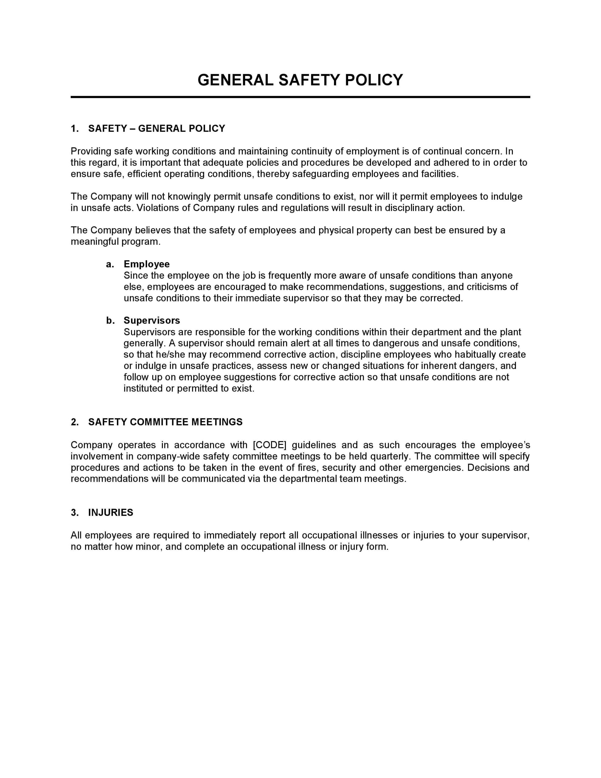 All Company Policies Templates in Word Excel PDF Bizkit
