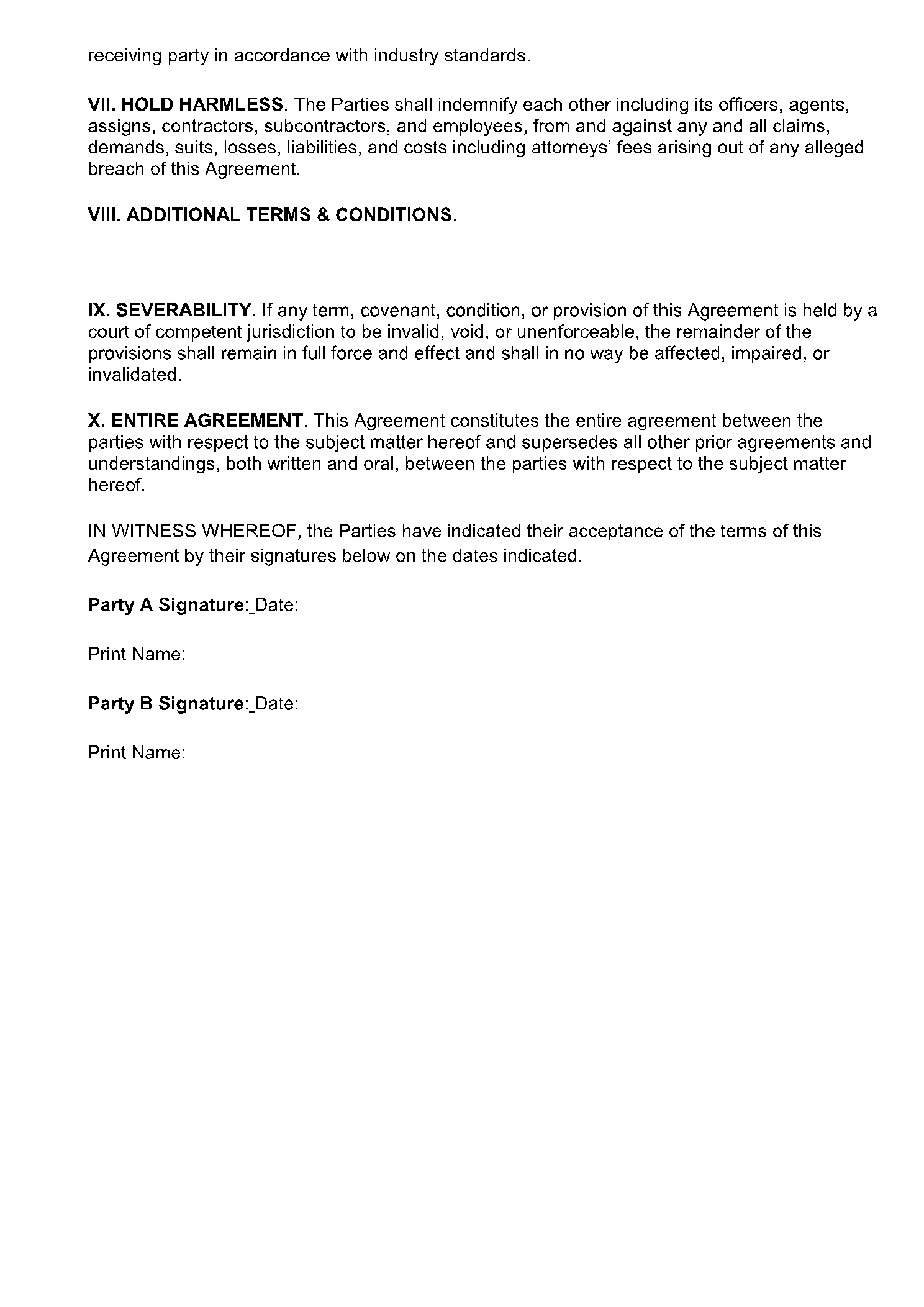 Barter Agreement Template In 2021 Free Sample CocoSign