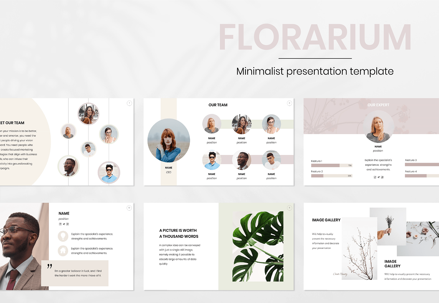 Beauty PowerPoint Presentation Template Graphue