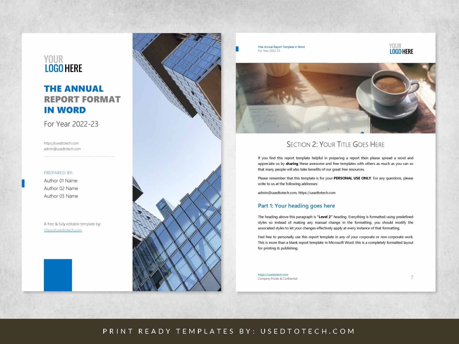 Business Report Template In Word Format Business Report Template In Word Format