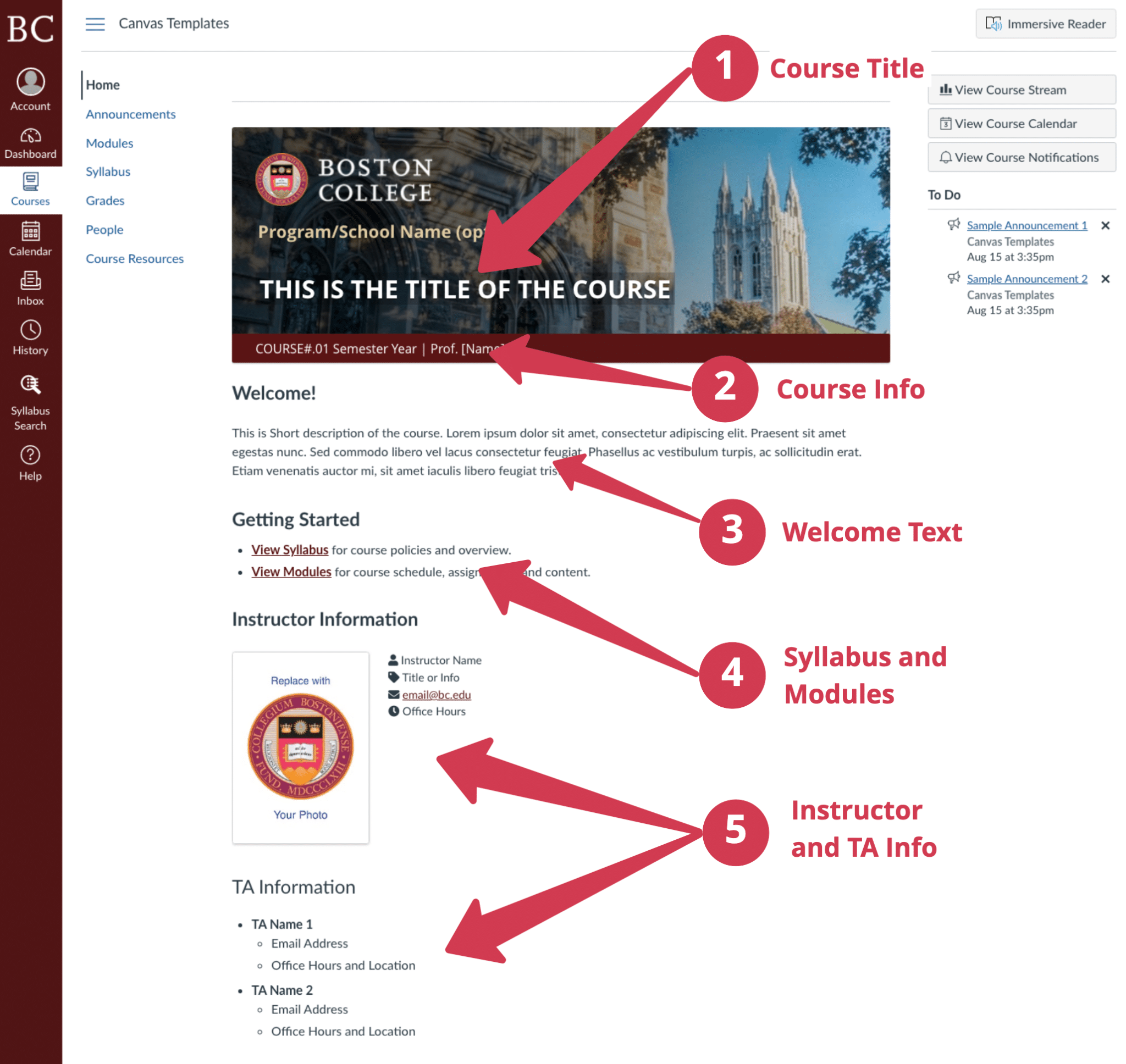 Canvas Homepage Templates Digital Learning Design Toolkit