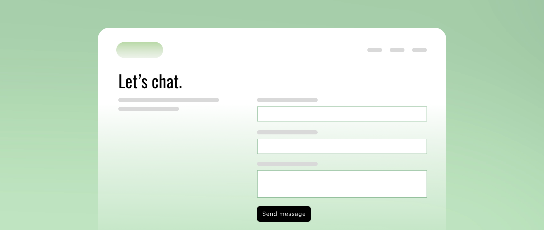 contact us page template