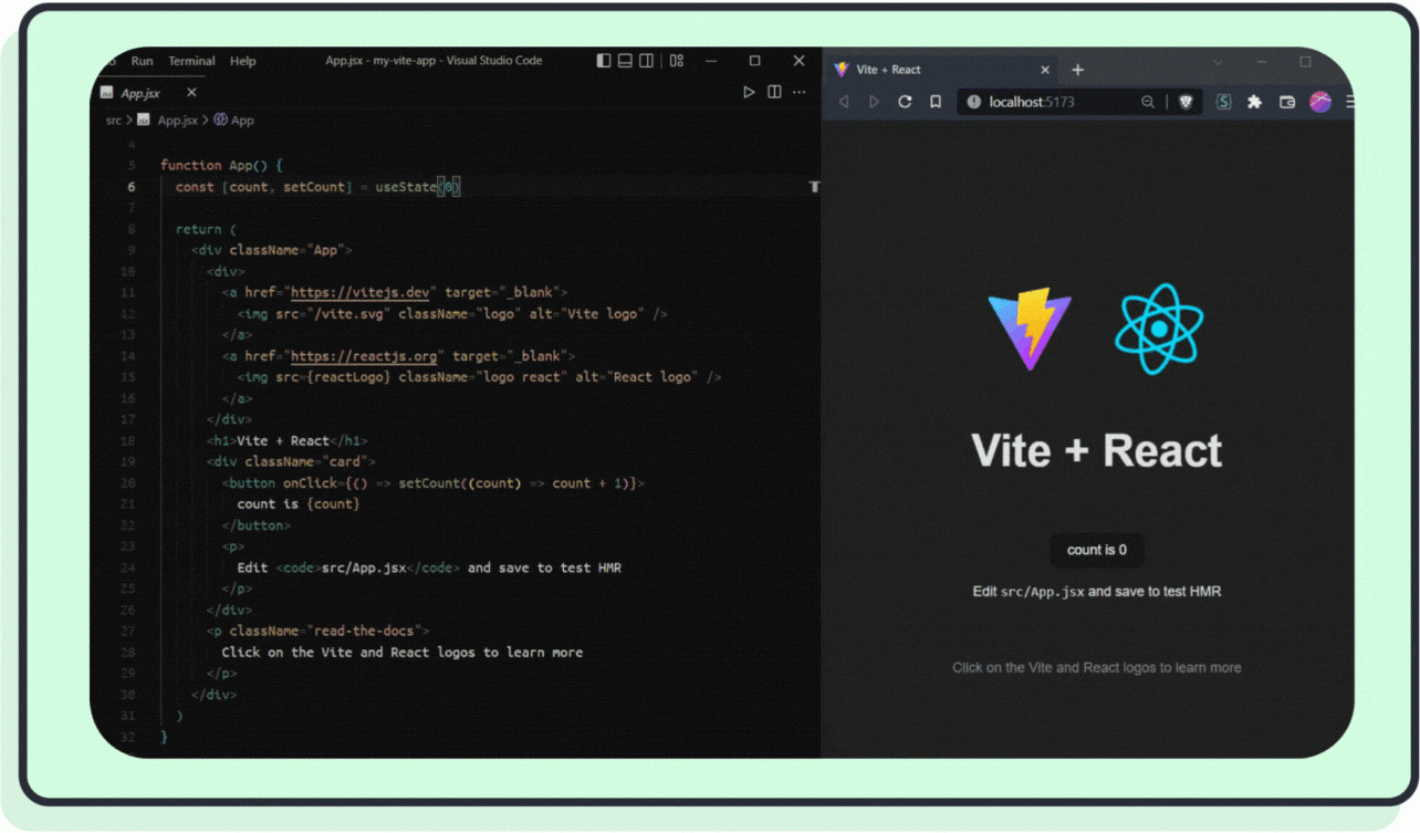 Create A New React App With Vite Create A New React App With Vite