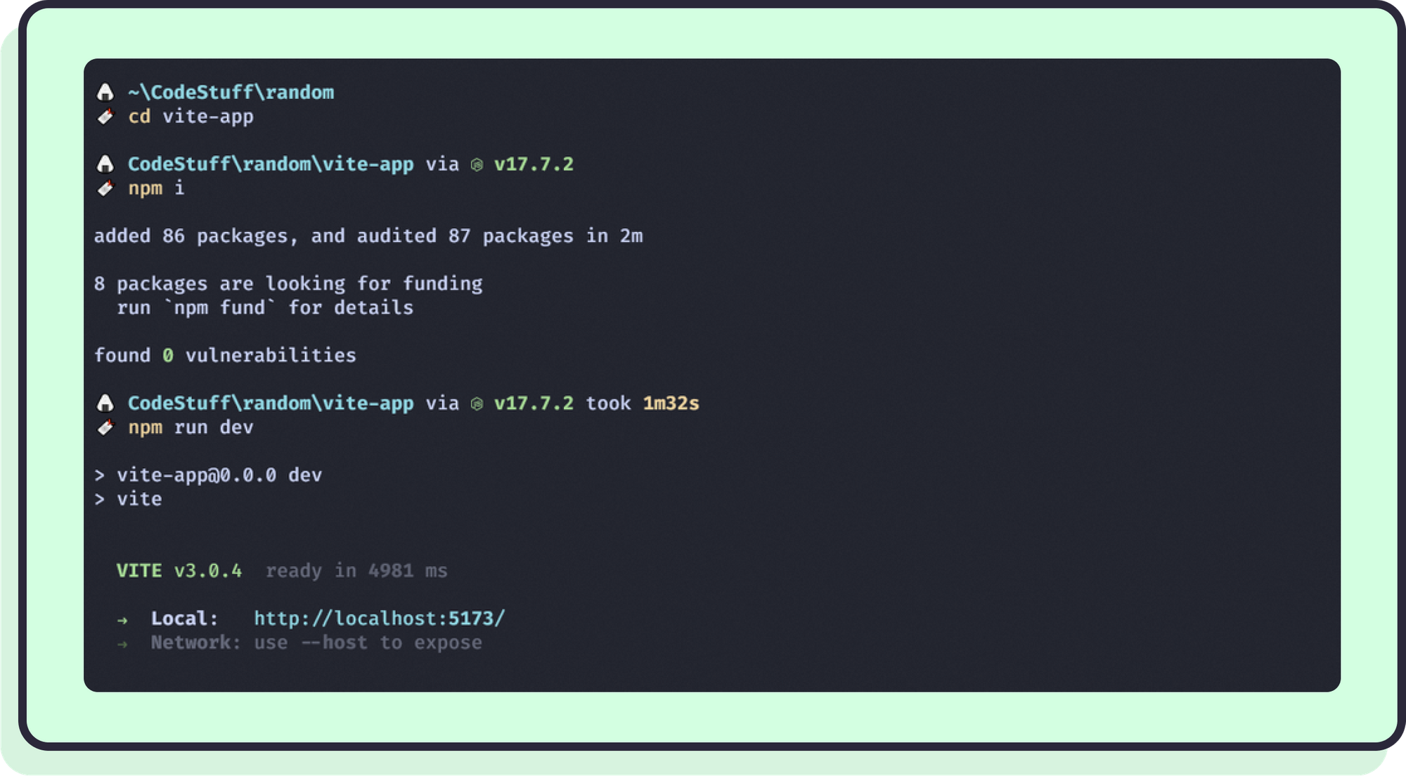 Create A New React App With Vite Create A New React App With Vite