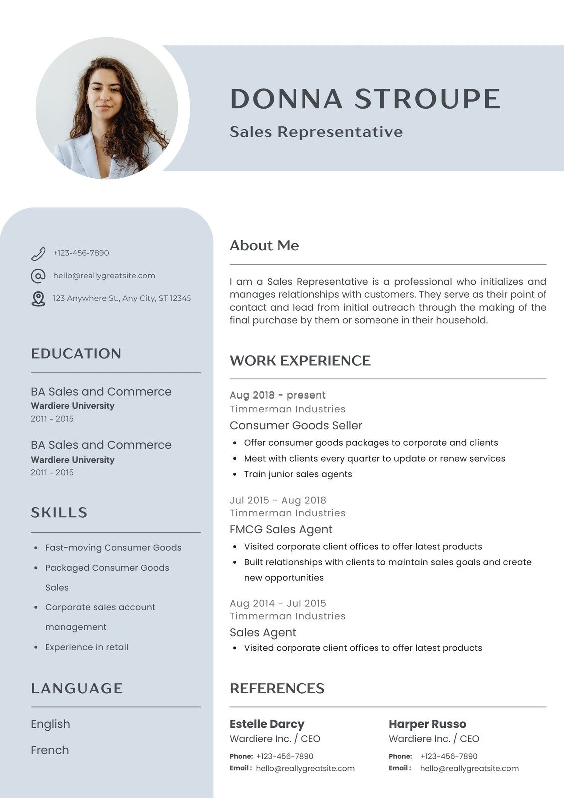 Customize 244 Sales Resume Templates Online Canva