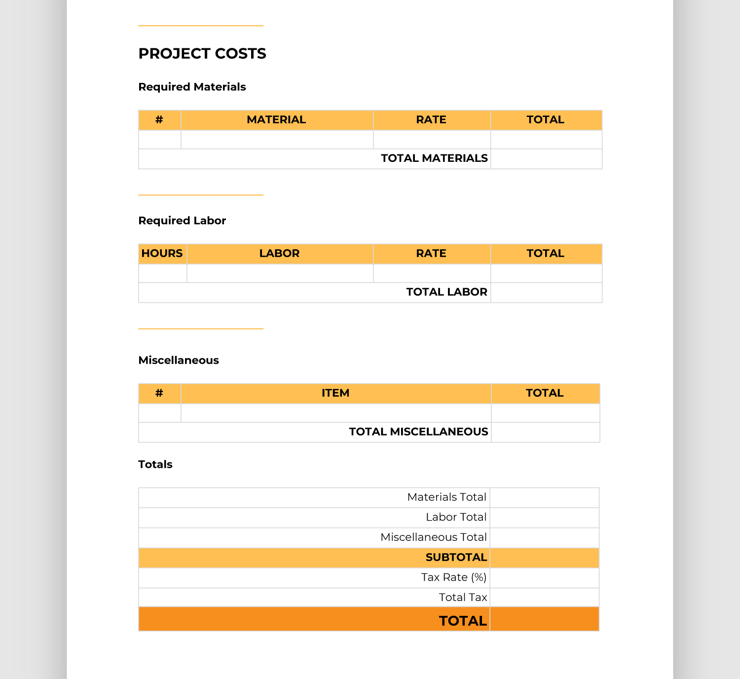 Easy to Use Construction Bid Template Free Downloadable BigRentz Easy to Use Construction Bid Template Free Downloadable BigRentz