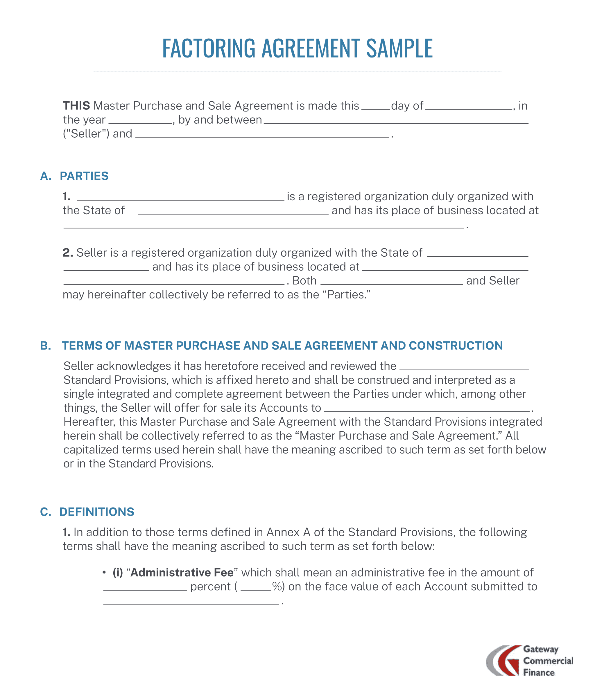 Factoring Agreements Explained Structure Risks Examples
