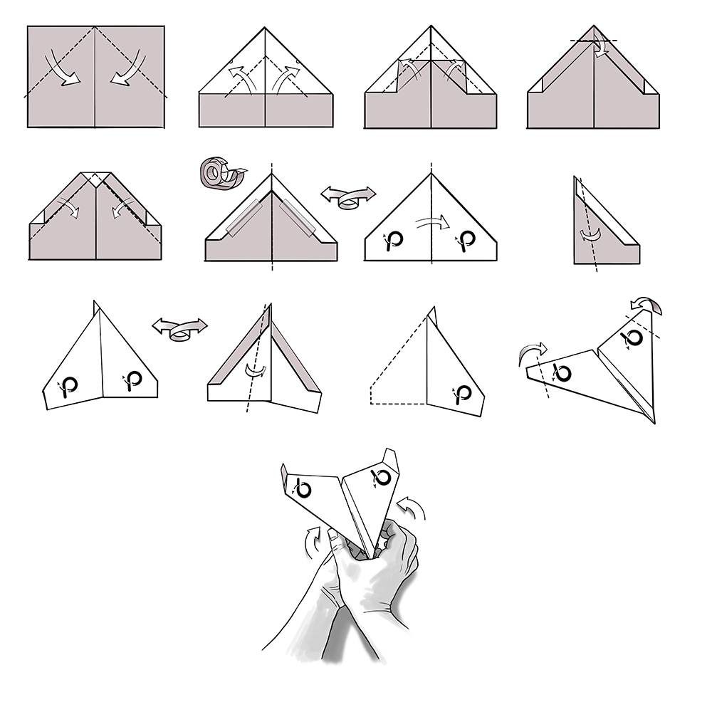 Folding A Paper Airplane PowerUp Toys Folding A Paper Airplane PowerUp Toys