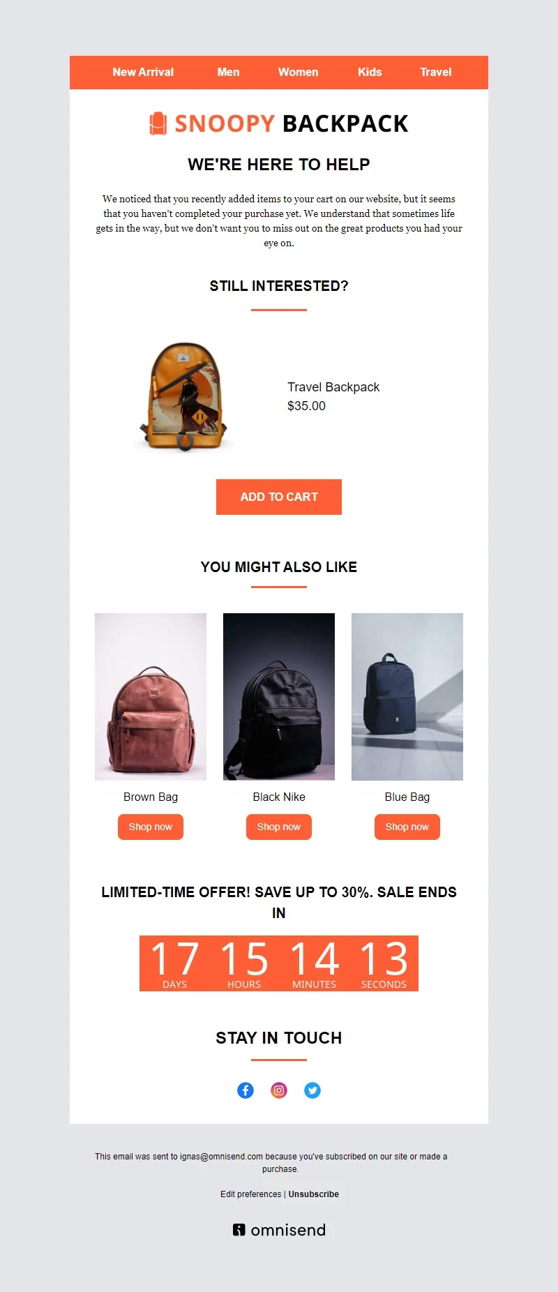 Free Abandoned Cart Email Templates