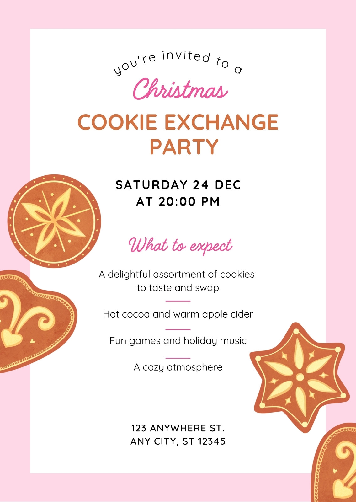 Free And Customizable Cookie Exchange Templates Free And Customizable Cookie Exchange Templates