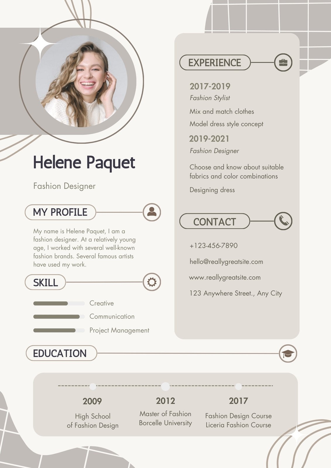 Free Beautiful Modern Resume Templates To Customize Canva
