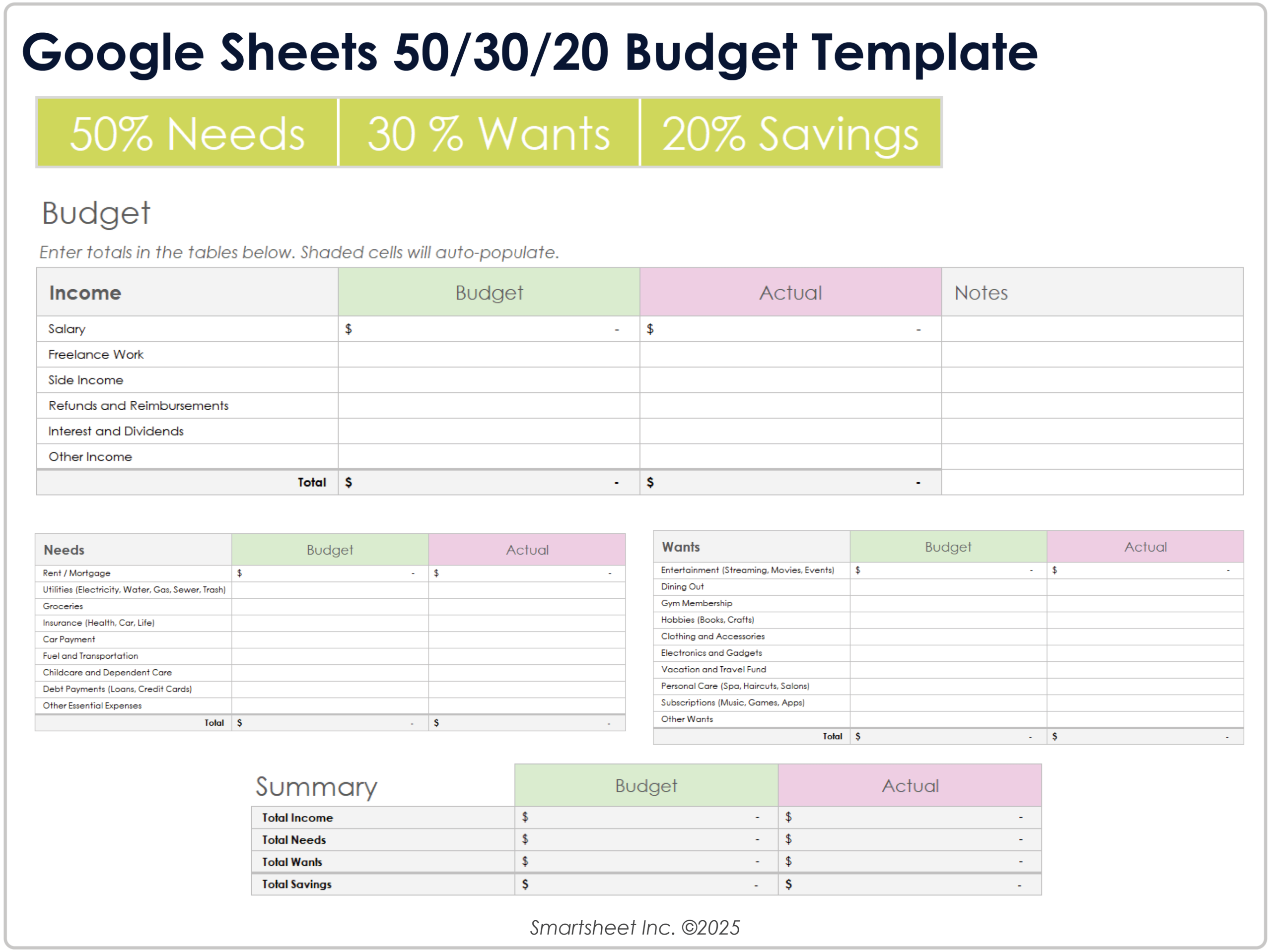 Free Budget Templates For Google Sheets Free Budget Templates For Google Sheets