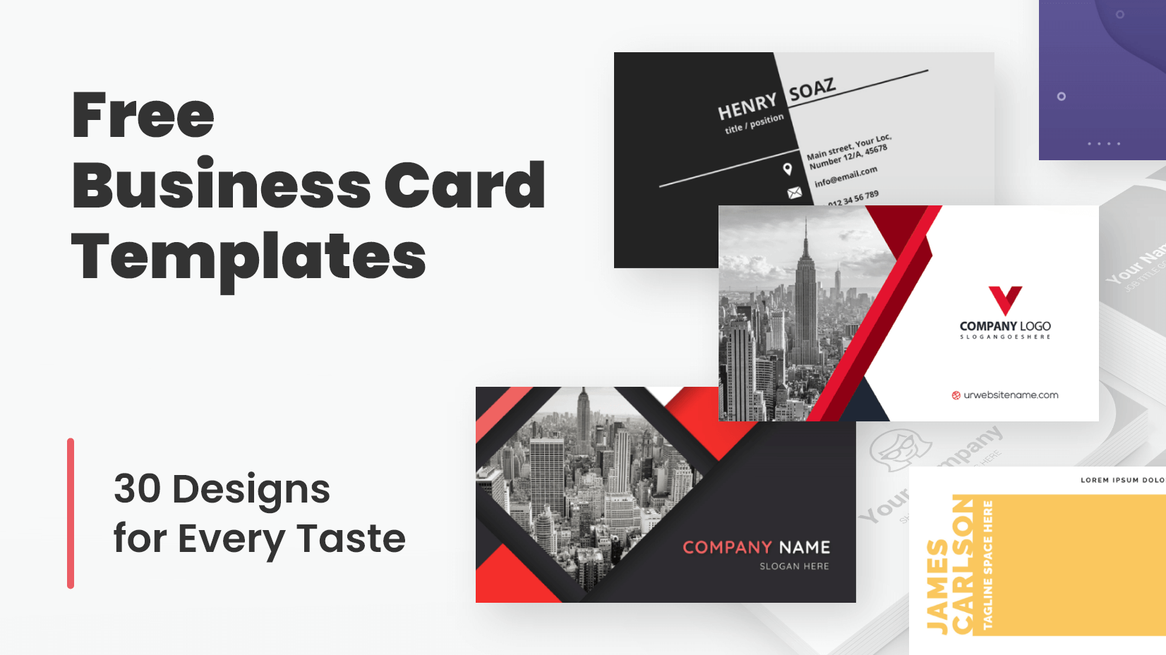 business card photoshop template