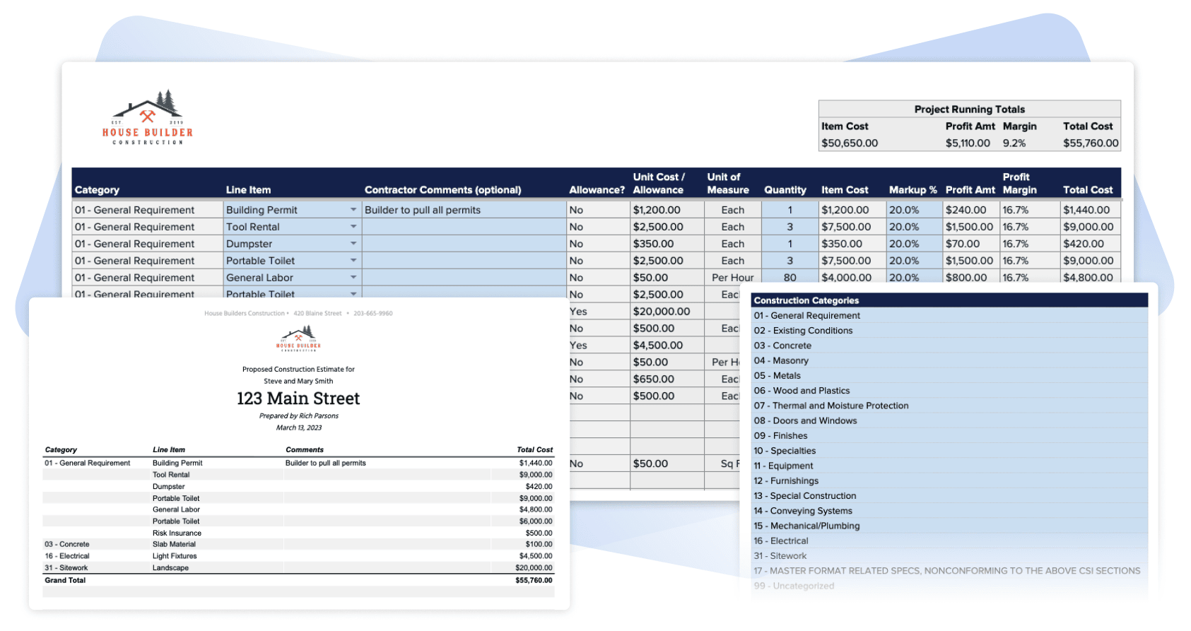Free Construction Estimate And Proposal Template Free Construction Estimate And Proposal Template