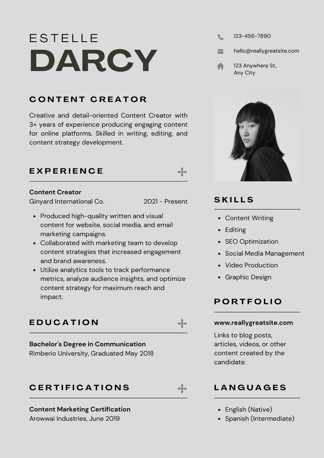 Free Custom Printable Professional Resume Templates Canva