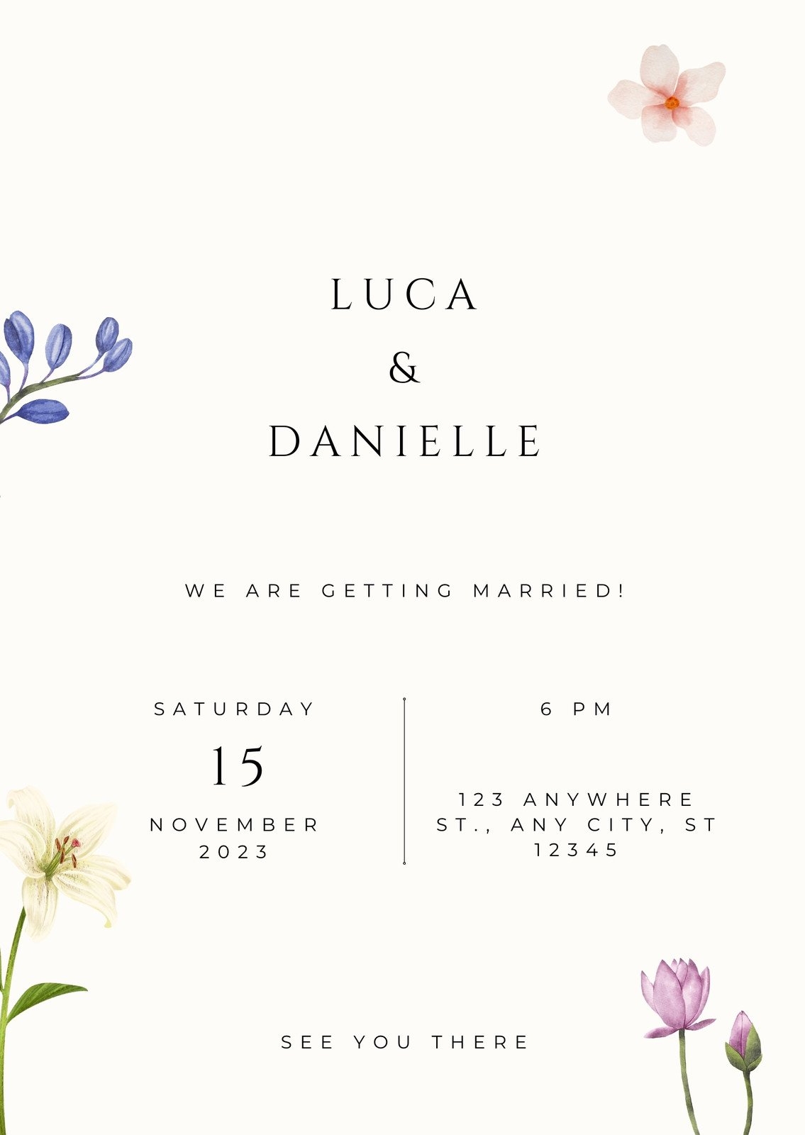 Free Customizable Virtual Wedding Invitation Templates Canva