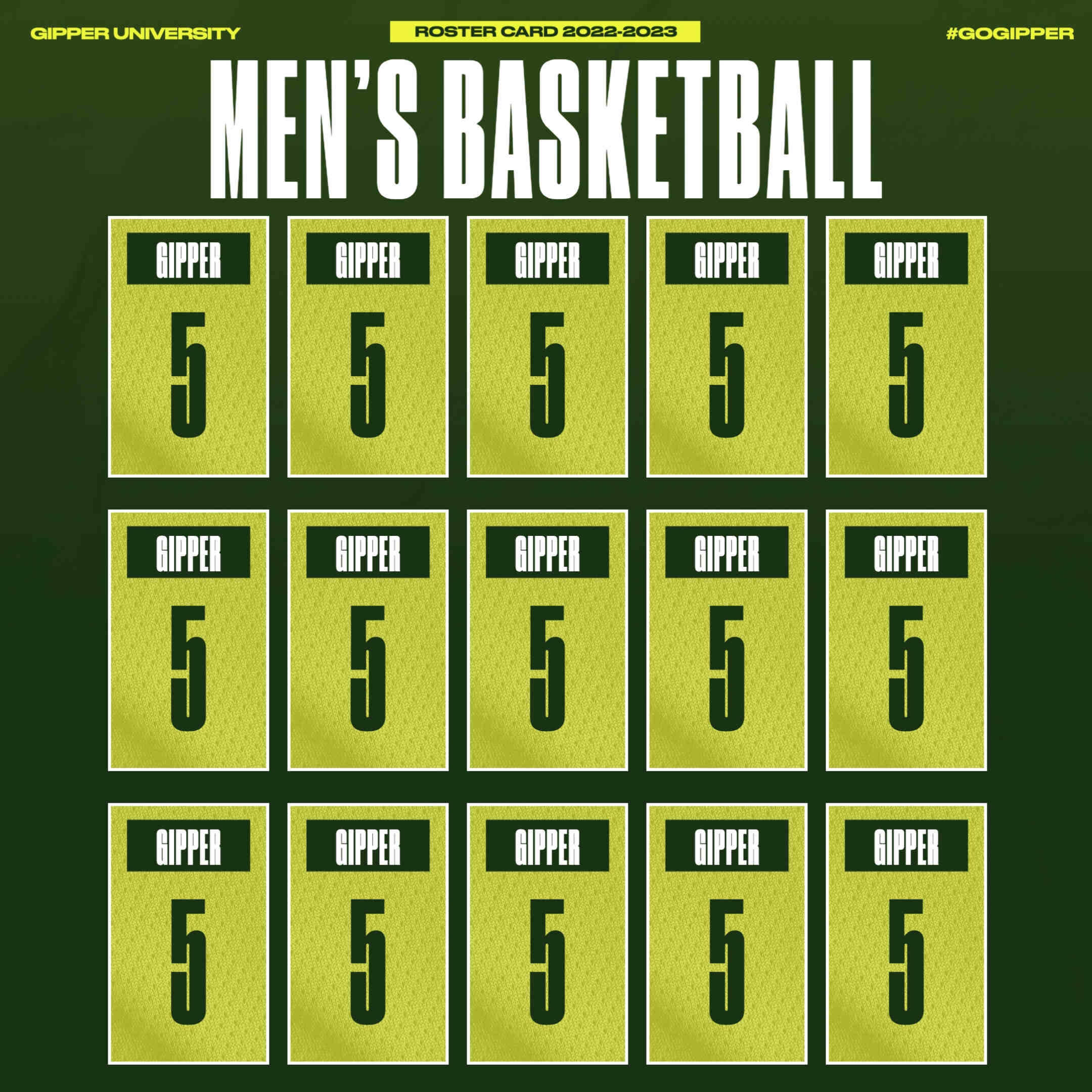 Free Customizeable Basketball Lineup Graphic Templates