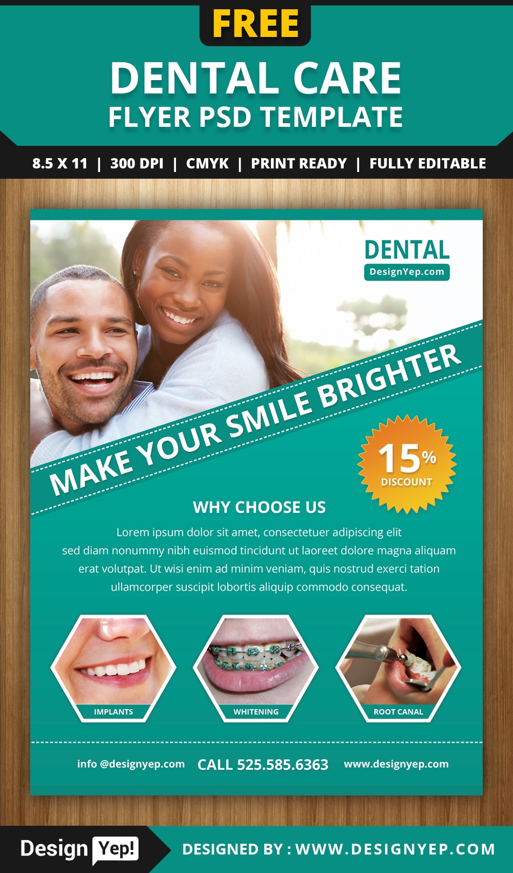 Free Dental Care Flyer PSD Template Behance