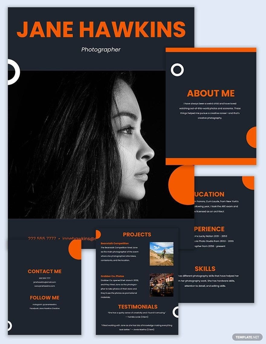 Free Editable Portfolio Templates In Word To Download