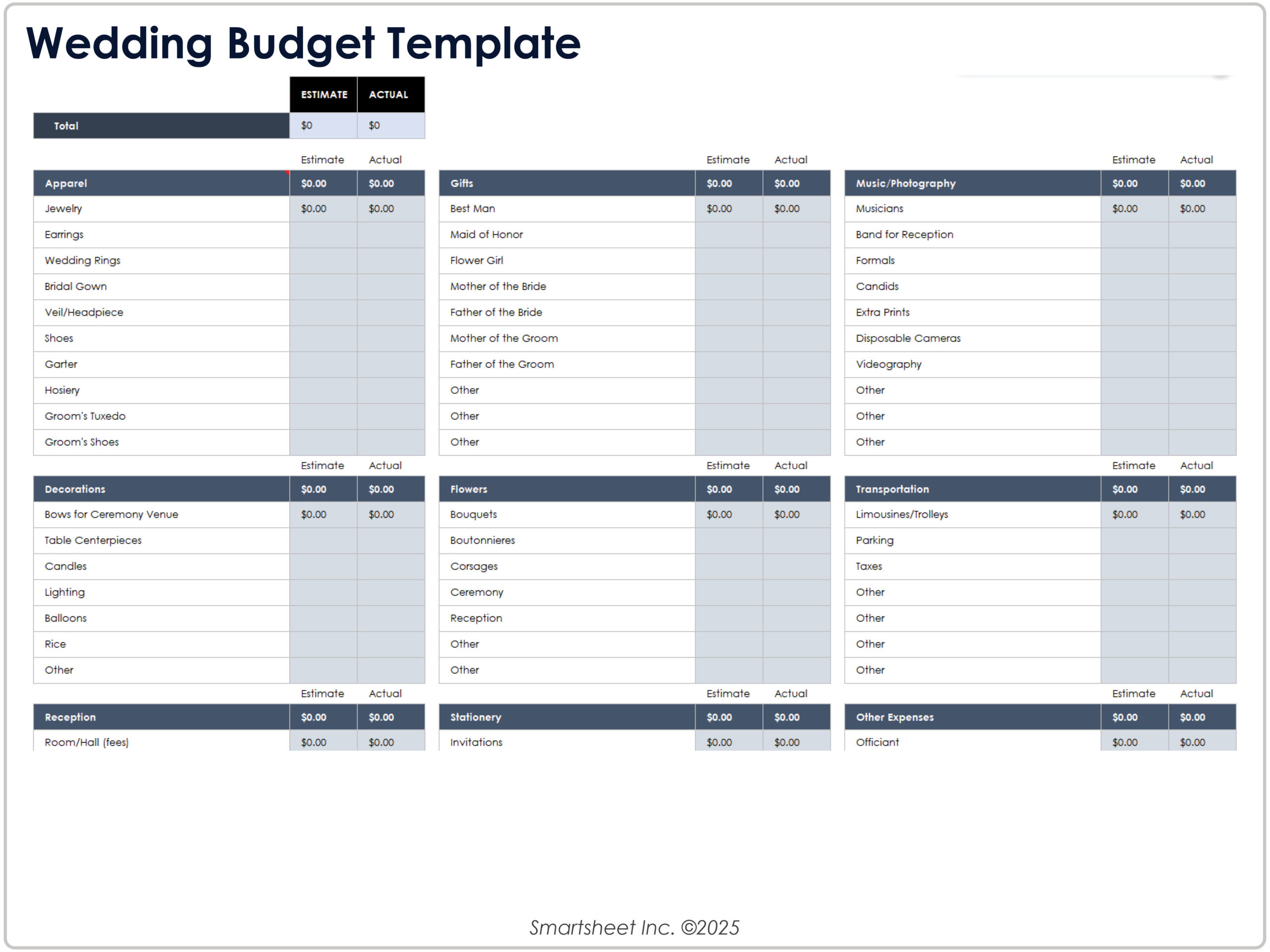 Free Excel Budget Templates