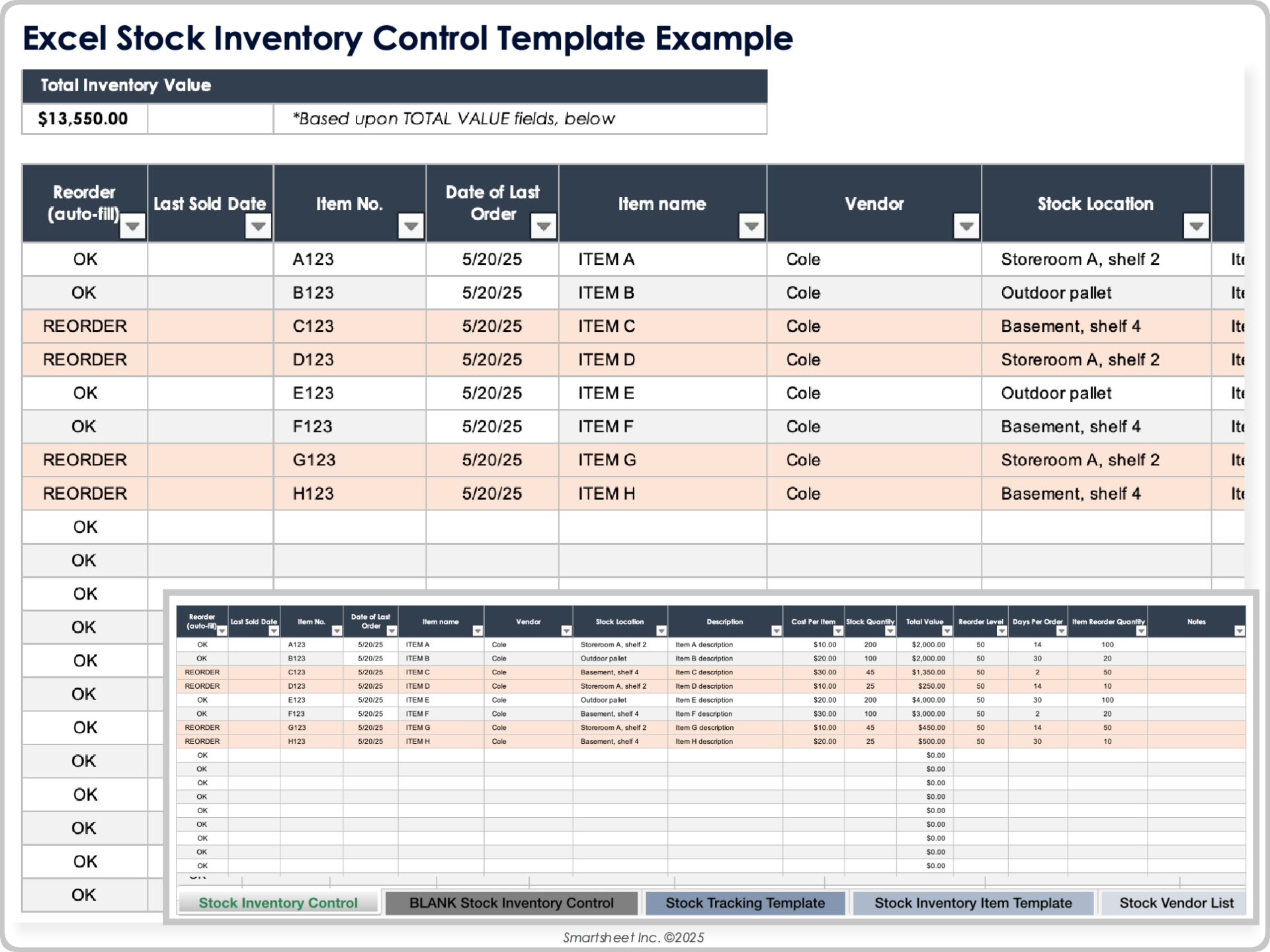 Free Excel Inventory Templates Free Excel Inventory Templates