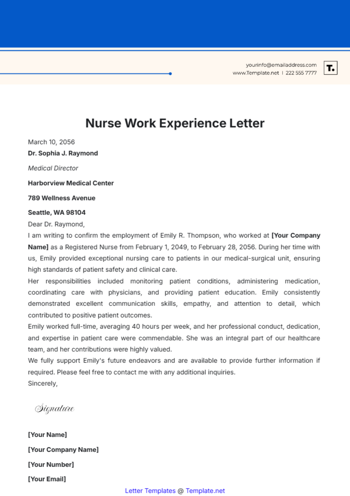 Free Experience Letter Templates Editable And Printable Free Experience Letter Templates Editable And Printable