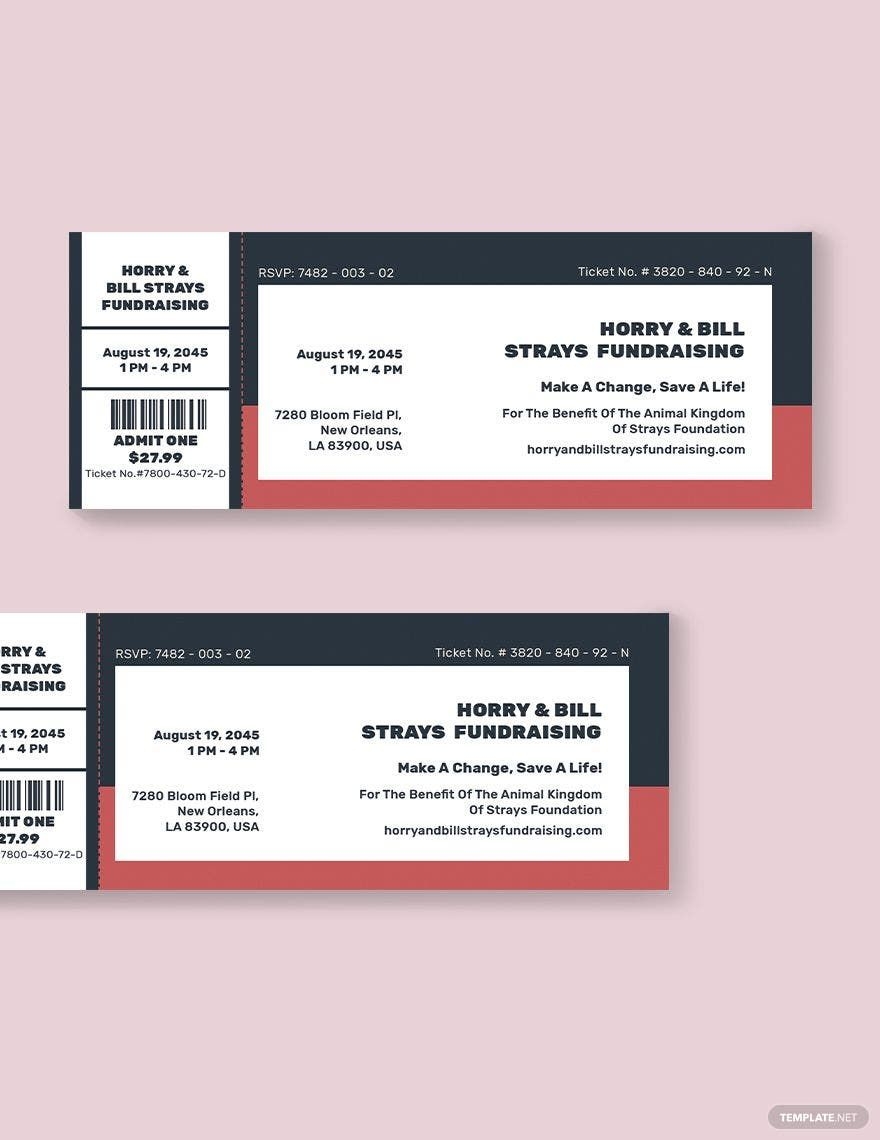 Free Fundraiser Ticket Templates Editable And Printable Free Fundraiser Ticket Templates Editable And Printable